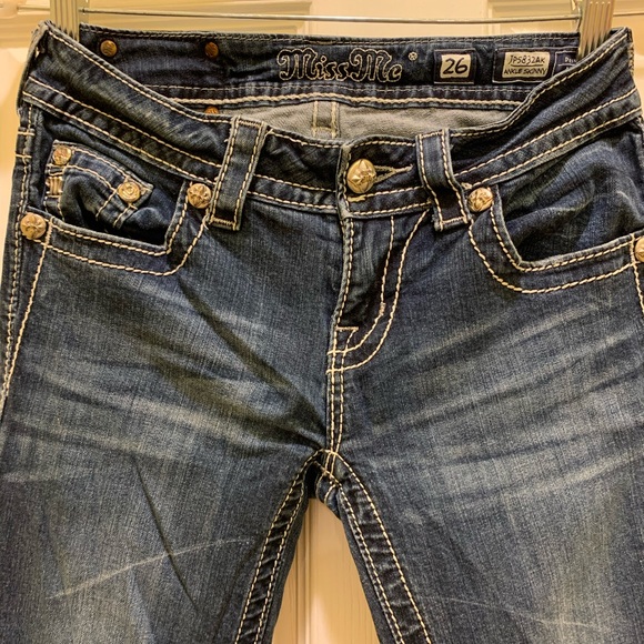 Miss me Angel wings light distressed skinny jeans - Picture 4 of 5